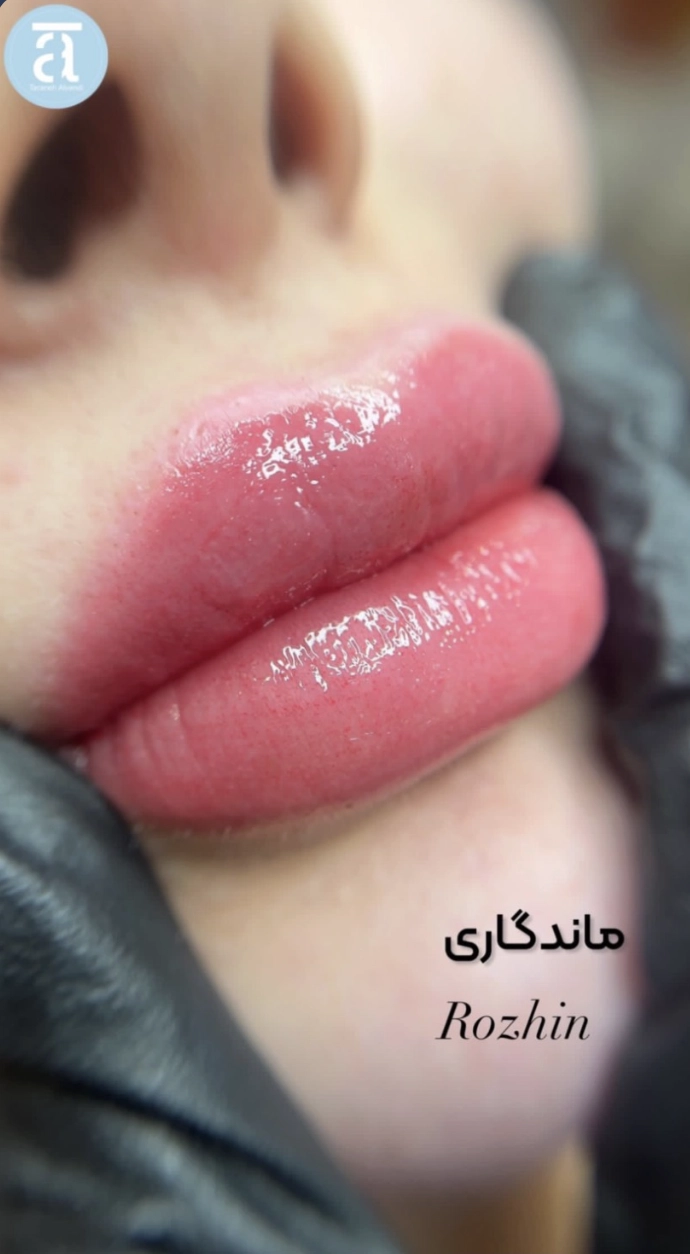 شیدینگ لب رنگ هلویی